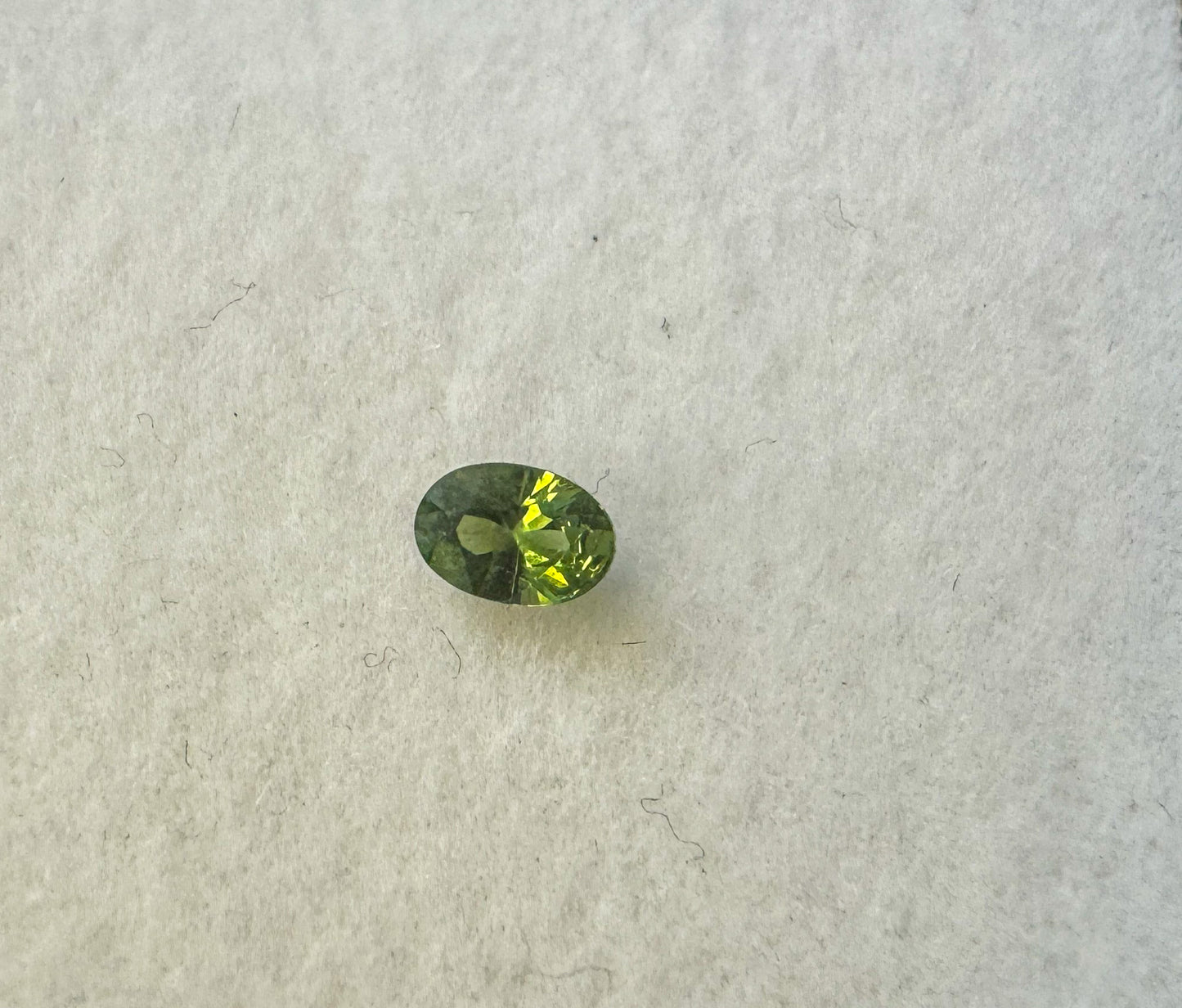 Tiny Bright Chartreuse Sapphire 0.28ct