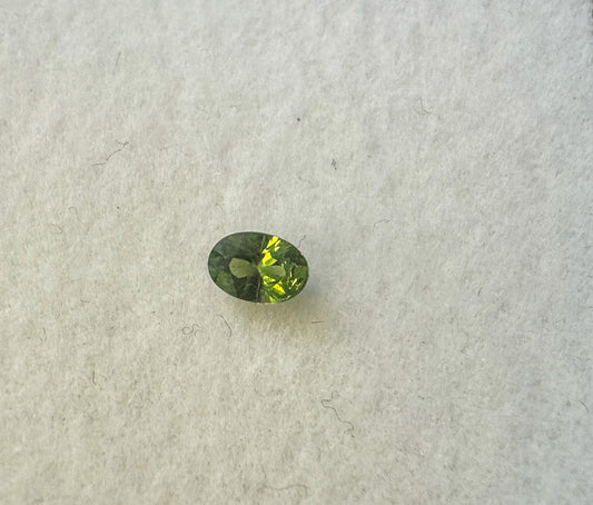 Tiny Bright Chartreuse Sapphire 0.28ct