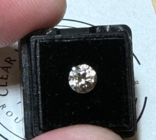Australian Zircon - Beautiful Clear Zircon 1ct, Round Cut, Bright and Firey